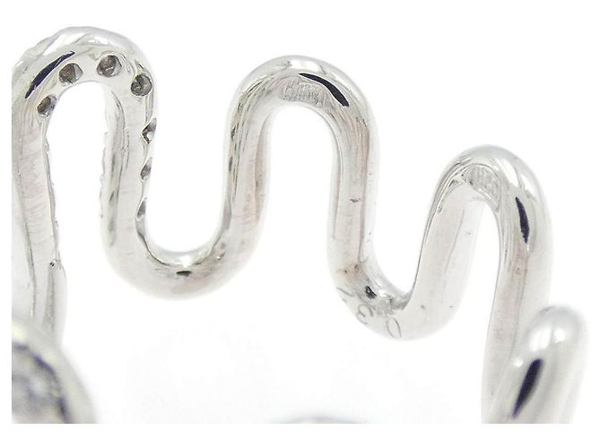 Autre Marque Bague Queen 750 en or blanc et diamants Argenté - vue 4