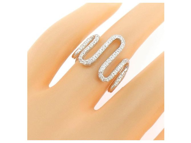 Autre Marque Bague Queen 750 en or blanc et diamants Argenté - vue 5