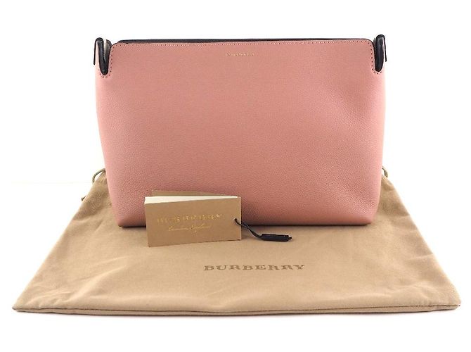 Burberry MEDIUM CLUTCH Pochette in pelle Rosa - vista 9