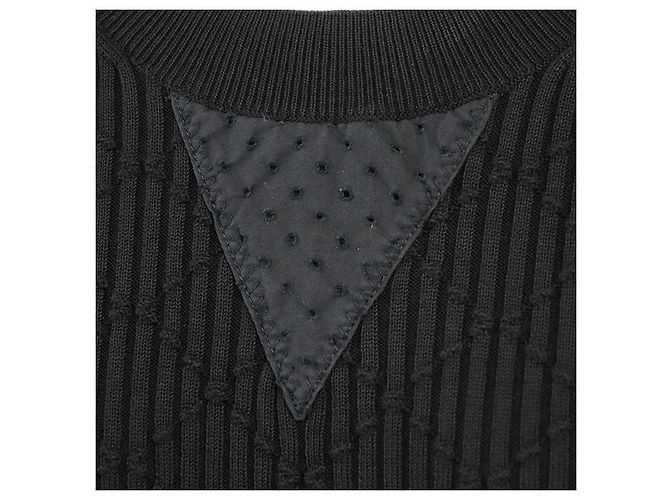 Prenda de punto de algodón Matelassé Chanel Negro - vista 11