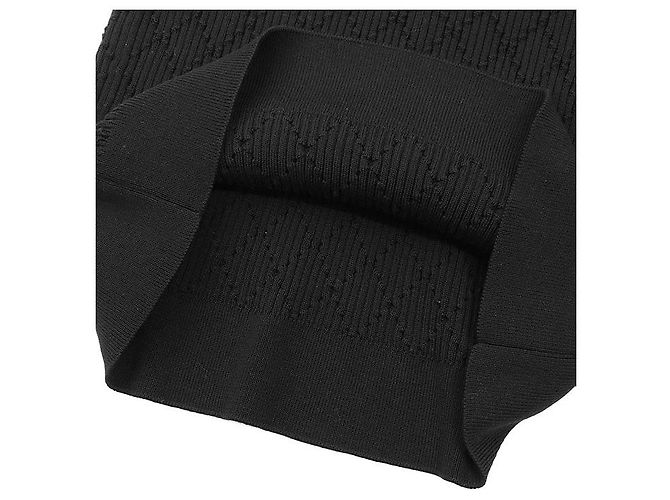 Prenda de punto de algodón Matelassé Chanel Negro - vista 9