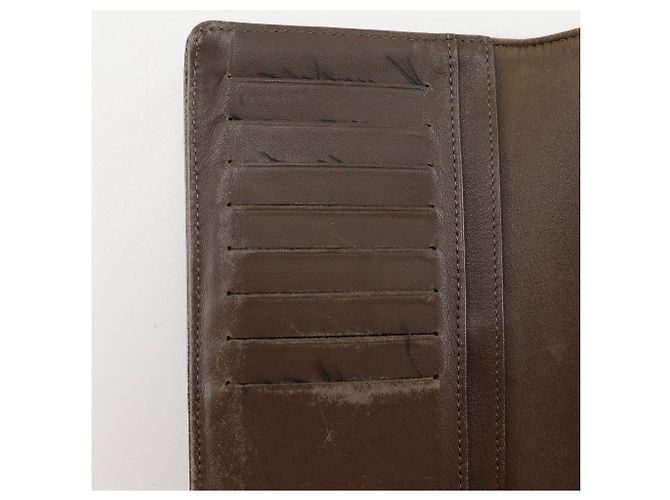 Cartera larga de piel charol Chanel Coco Mark Dorado Bronce - vista 12