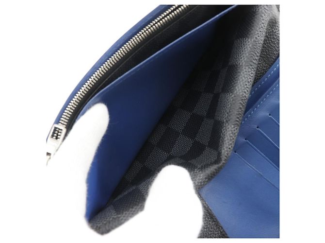 Louis Vuitton Portefeuille Brazza Damier Graphite Long Wallet Nero - vista 11