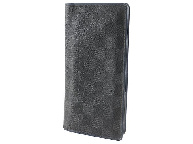 Louis Vuitton Portefeuille Brazza Damier Graphite Long Wallet Nero - vista 2
