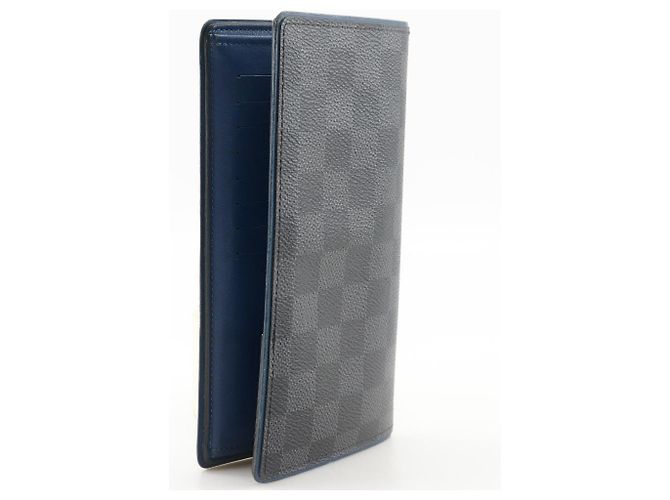 Louis Vuitton Portefeuille Brazza Damier Graphite Long Wallet Nero - vista 3