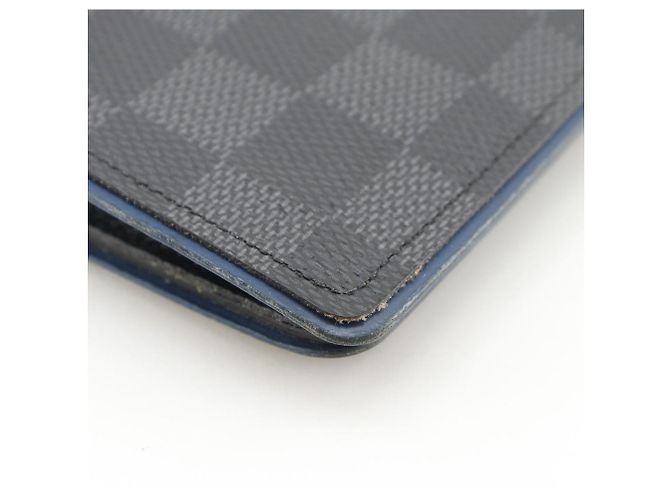 Louis Vuitton Portefeuille Brazza Damier Graphite Long Wallet Nero - vista 5