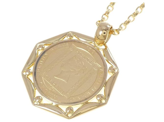 Autre Marque Collana a moneta in Au750 e diamanti D'oro - vista 4