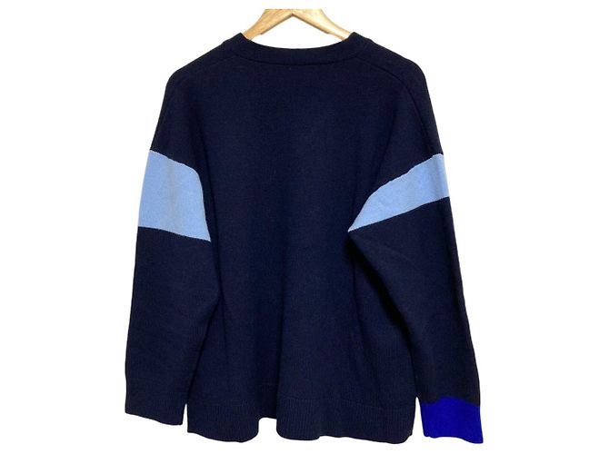 Autre Marque ENFOLD Maglione in maglia con scollo a V Blu Blu navy - vista 2