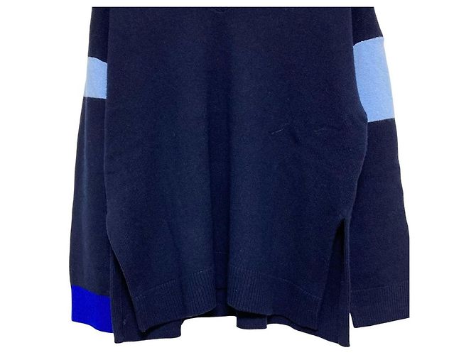 Autre Marque ENFOLD Maglione in maglia con scollo a V Blu Blu navy - vista 3