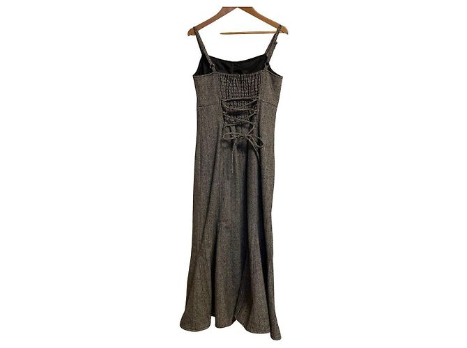 Autre Marque And Couture Herringbone 2way Jacken-Kleid Ensemble Braun - Ansicht 9