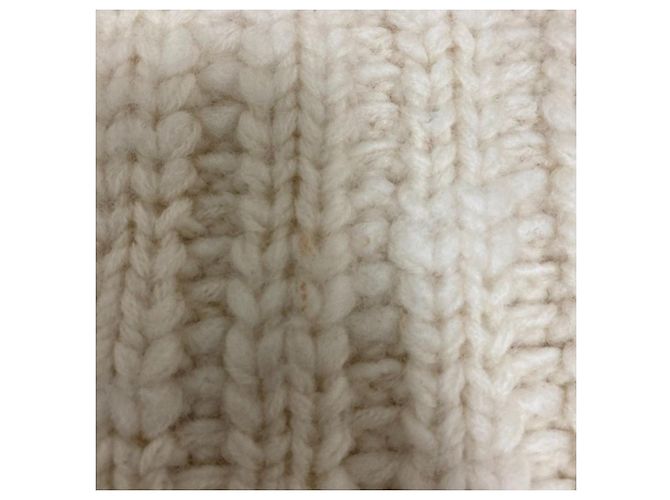Autre Marque 3.1 Phillip Lim Grobstrick-Rollkragenpullover Weiß Roh - Ansicht 11