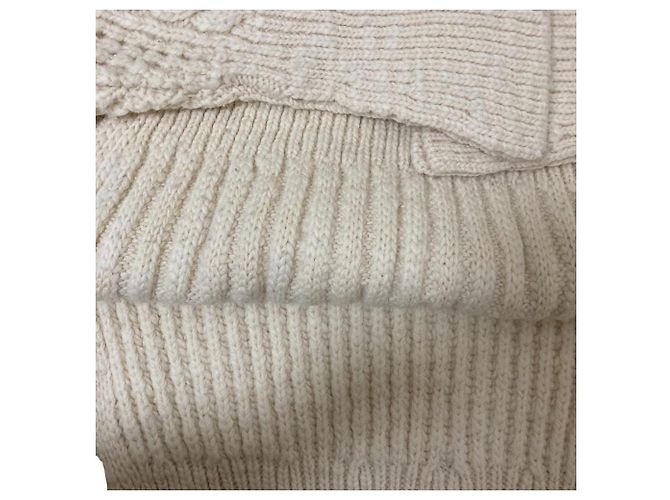 Autre Marque 3.1 Phillip Lim Grobstrick-Rollkragenpullover Weiß Roh - Ansicht 8