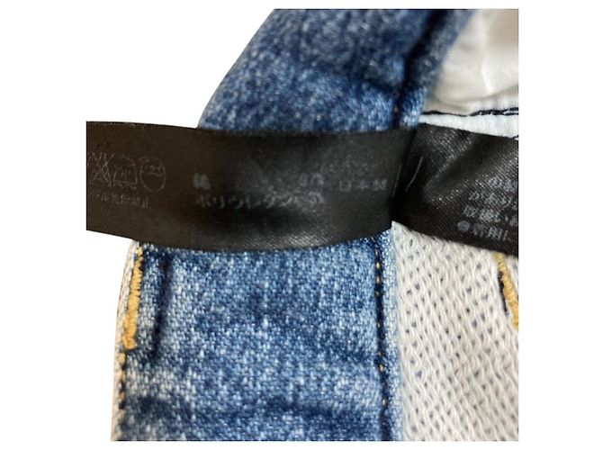 Autre Marque pantalones de denim de punto apretado wjk Azul - vista 7