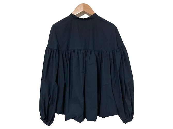 Autre Marque yori Ballonbluse mit Schleife Blau Marineblau - Ansicht 2