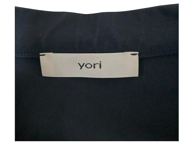 Autre Marque yori Ballonbluse mit Schleife Blau Marineblau - Ansicht 4