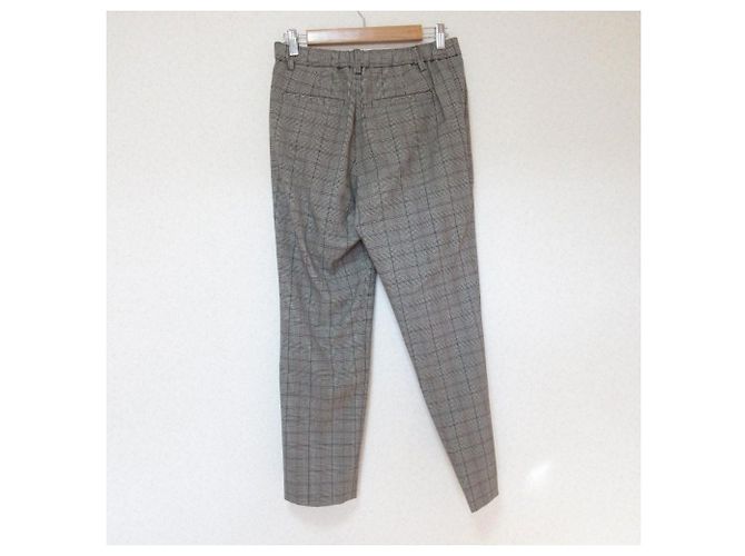 Autre Marque Jiyuku Glen Check Stretch-Hose Schwarz - Ansicht 2