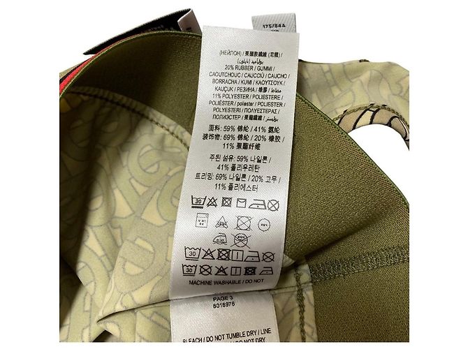 Canotta Burberry TB Monogram Verde - vista 9