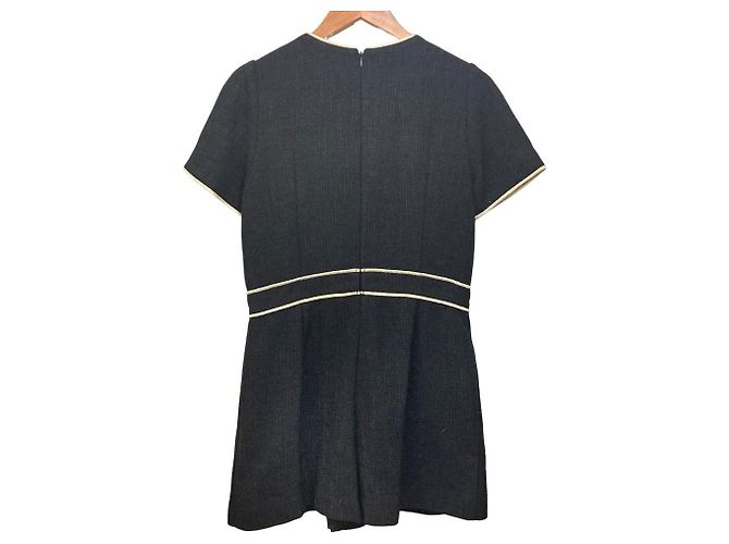 Autre Marque Rirandture Tweed Jumpsuit Schwarz - Ansicht 2