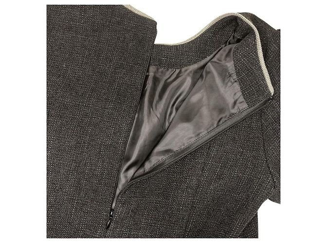 Autre Marque Rirandture Tweed Jumpsuit Schwarz - Ansicht 4
