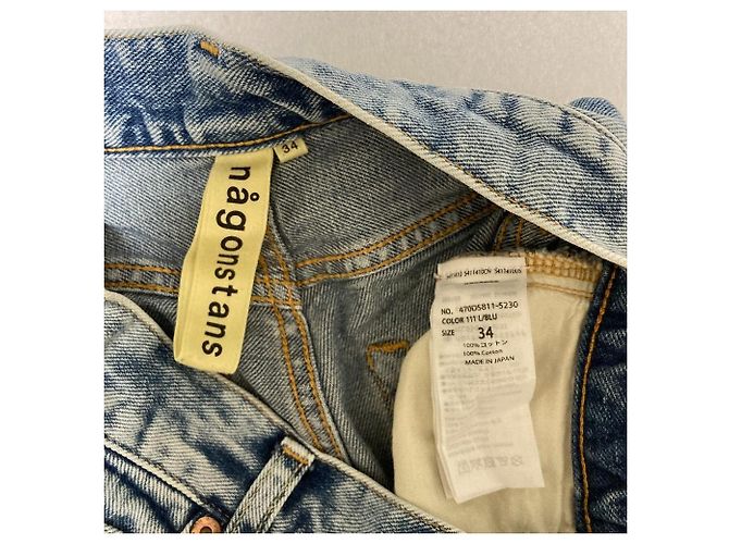 Autre Marque Pantalones de denim tapered nagonstans Azul - vista 3