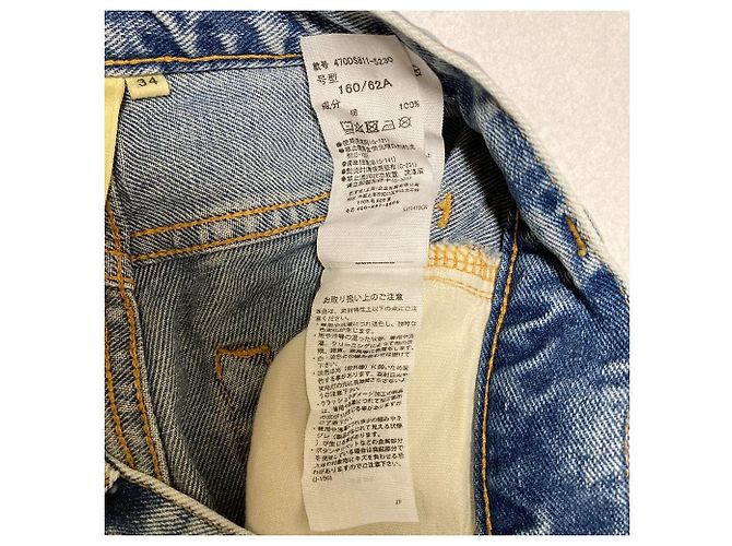 Autre Marque Pantalones de denim tapered nagonstans Azul - vista 5