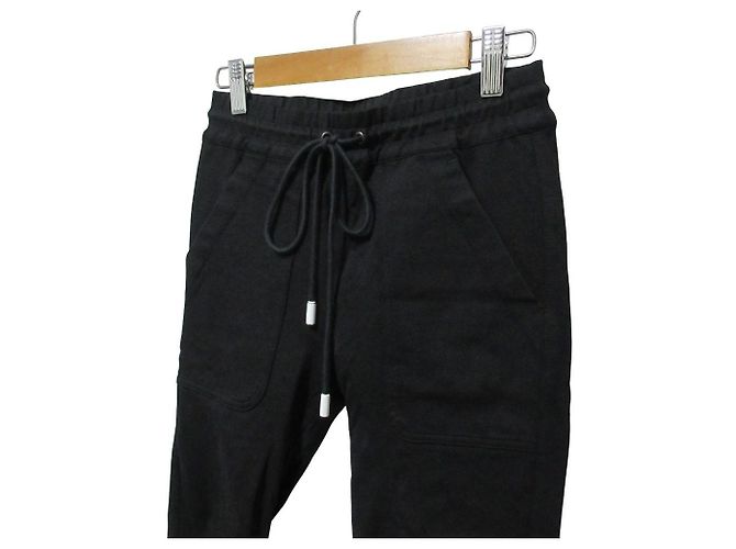 Autre Marque THE RERACS STRETCH SLIM BAKER Pants Nero - vista 4
