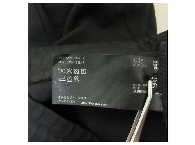 Autre Marque THE RERACS STRETCH SLIM BAKER Pants Nero - vista 6