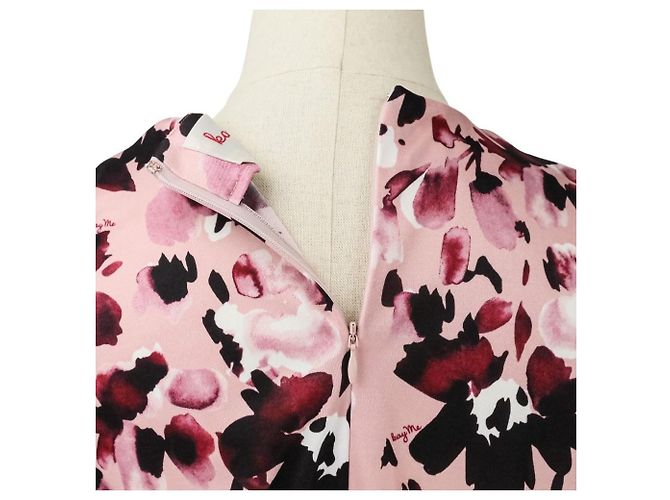 Autre Marque kay me Vestido Drapeado Rosa - vista 6