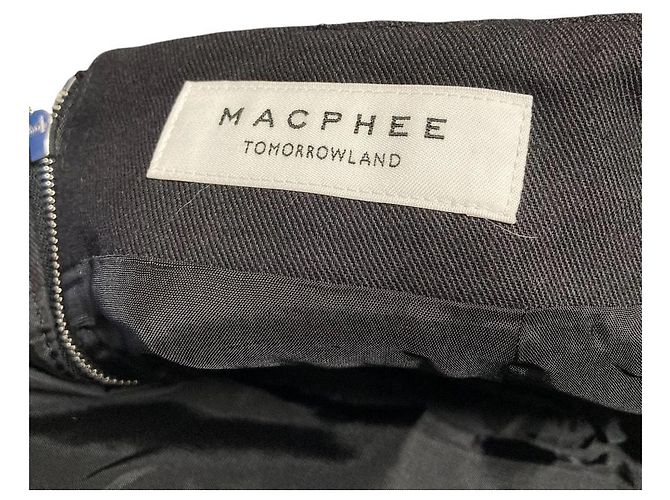 Autre Marque Gonna MACPHEE Broken Tweed Bianco - vista 3