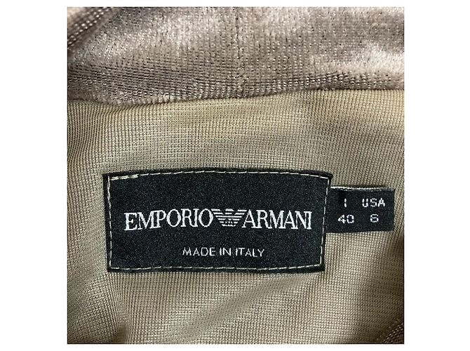 Emporio Armani Samtkleid Beige - Ansicht 8