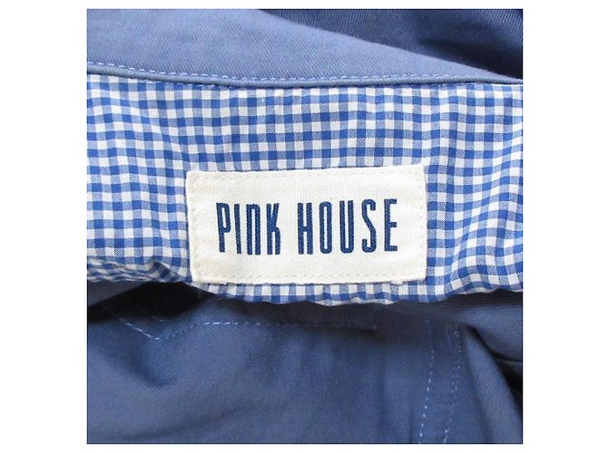 Autre Marque PINK HOUSE Weste mit Karomustern Blau - Ansicht 11
