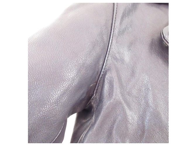 Autre Marque Chaqueta Riders de piel de cabra DOMENICO+SAVIO Negro - vista 4