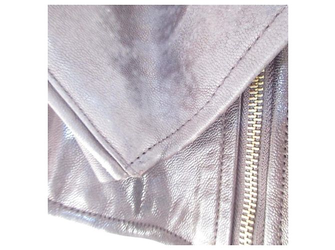 Autre Marque Chaqueta Riders de piel de cabra DOMENICO+SAVIO Negro - vista 5