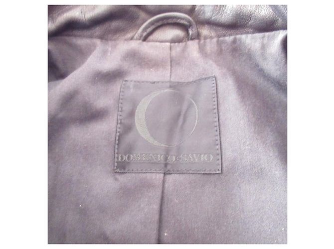 Autre Marque Chaqueta Riders de piel de cabra DOMENICO+SAVIO Negro - vista 6