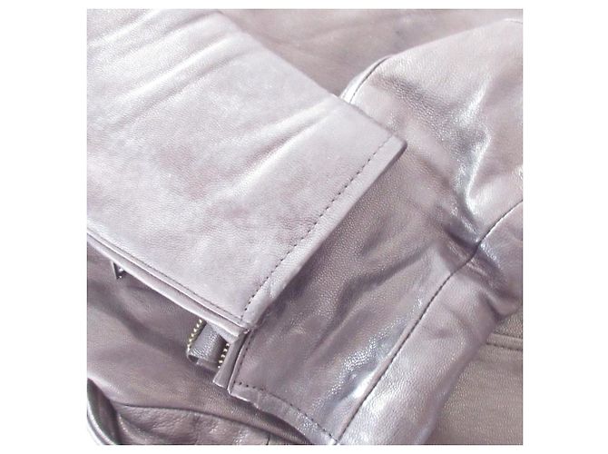 Autre Marque Chaqueta Riders de piel de cabra DOMENICO+SAVIO Negro - vista 8