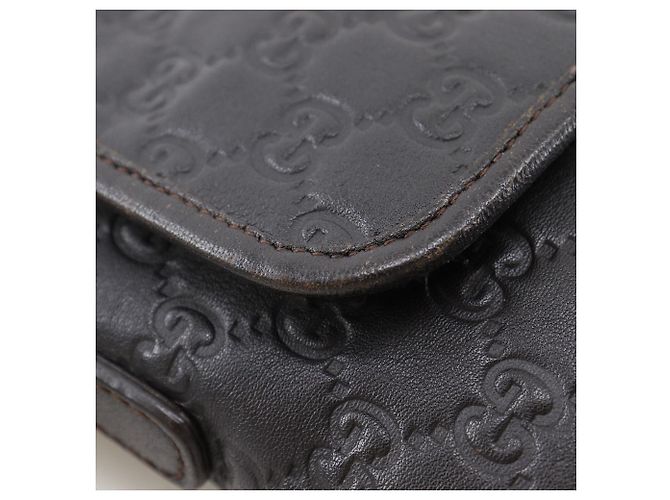 Bolso de hombro Gucci GG Shima de piel Castaño - vista 11