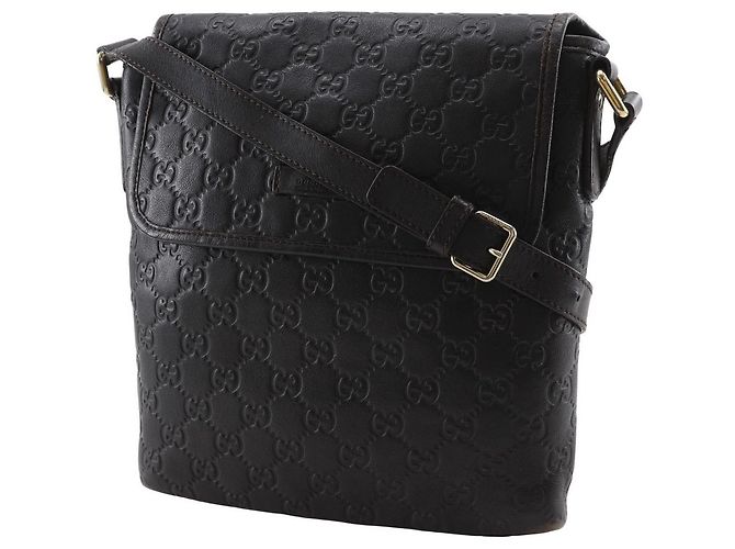 Bolso de hombro Gucci GG Shima de piel Castaño - vista 2