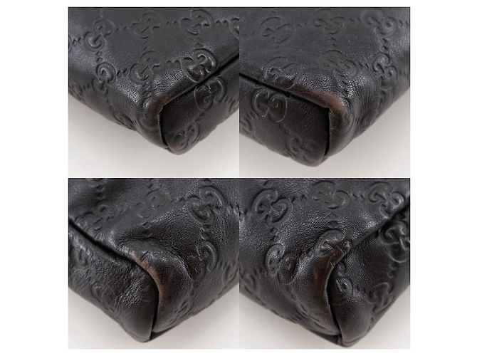 Bolso de hombro Gucci GG Shima de piel Castaño - vista 4