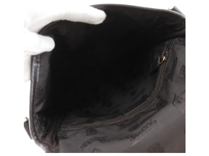 Bolso de hombro Gucci GG Shima de piel Castaño - vista 5