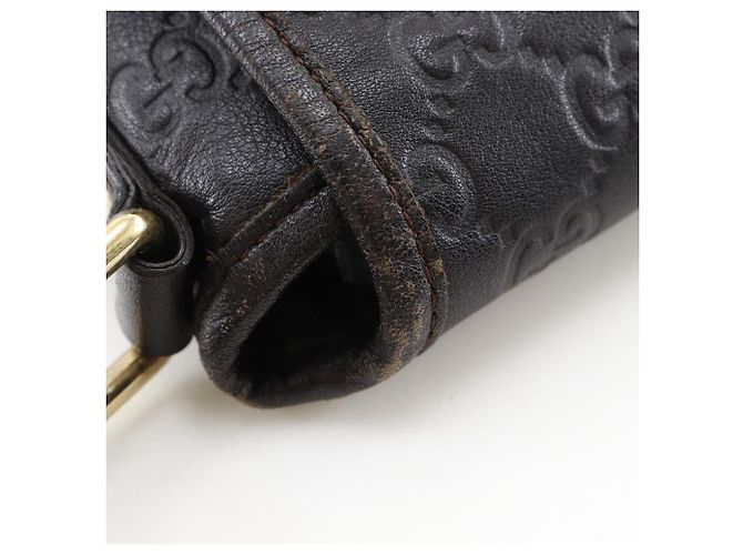 Bolso de hombro Gucci GG Shima de piel Castaño - vista 9