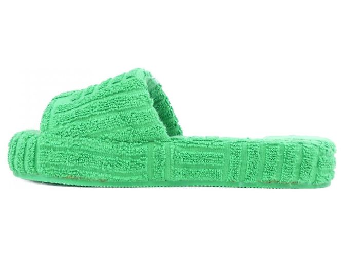 Sandali in gomma Bottega Veneta Verde - vista 2
