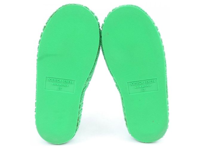 Sandali in gomma Bottega Veneta Verde - vista 4