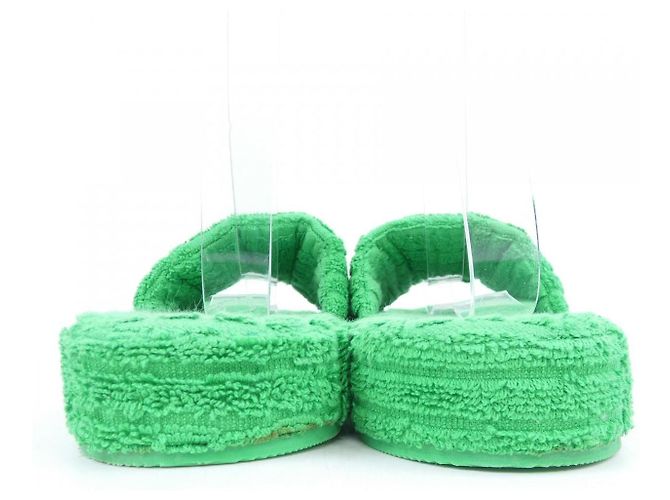 Sandali in gomma Bottega Veneta Verde - vista 5