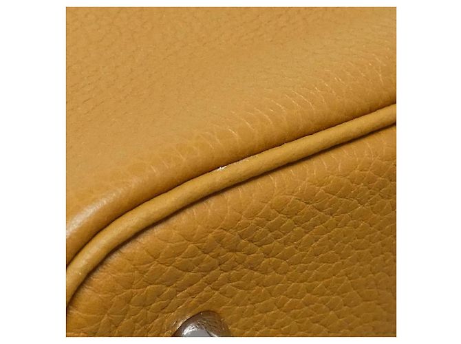 Hermès Borsa Hermes Picotin Lock Eclat MM Taurillon Clemence Swift Marrone D'oro - vista 2