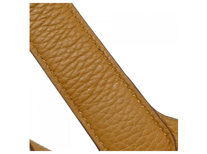 Hermès Borsa Hermes Picotin Lock Eclat MM Taurillon Clemence Swift Marrone D'oro - vista 6