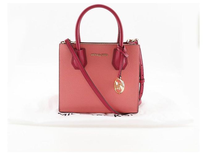 Borsa 2way in pelle Michael Kors MERCER Rosa - vista 12