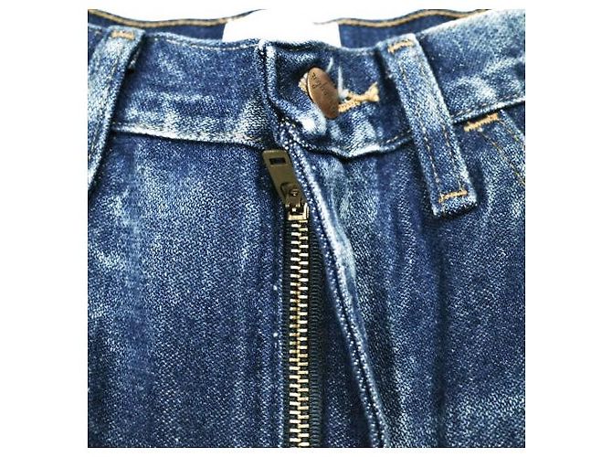 Autre Marque CHANGES REMAKE PATCHWORK Denim-Hose Blau - Ansicht 4