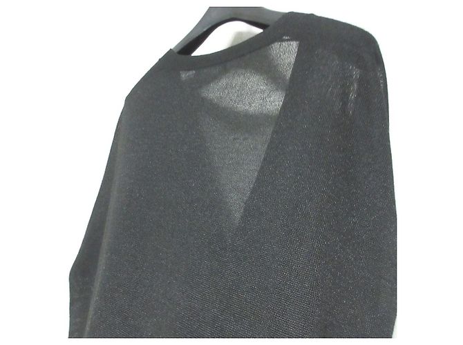 theory luxe Cárdigan SHEER KNIT AUSTIN Negro - vista 7
