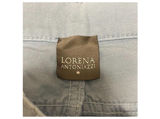 Autre Marque Lorena Antoniazzi Twill-Hose Blau Hellblau - Ansicht 4