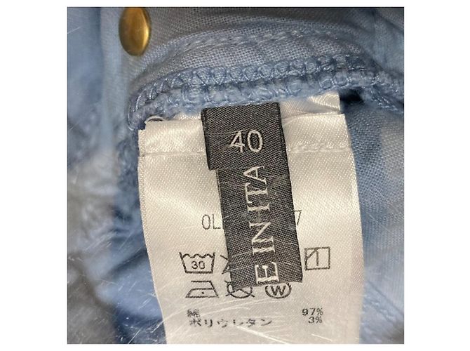 Autre Marque Lorena Antoniazzi Twill-Hose Blau Hellblau - Ansicht 5